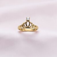 Anillo Corona c/Cubic - Oro 18K