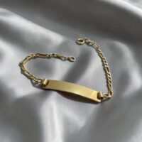 Pulsera p/Grabado Bebé - Oro 18K