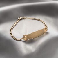 Pulsera P/Grabado Bebé - Oro Rosé