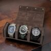 Estuche Cuero Vintage - 3 Relojes