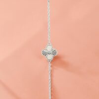 Pulsera Trébol Plateado – Plata 925