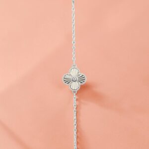Pulsera Trébol Plateado – Plata 925