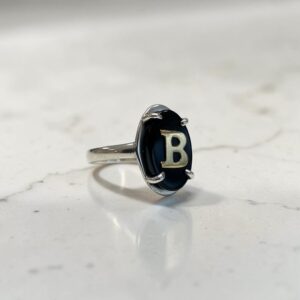 Anillo Con Iniciales - Plata 925