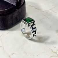 Anillo Piedra verde - Plata 925