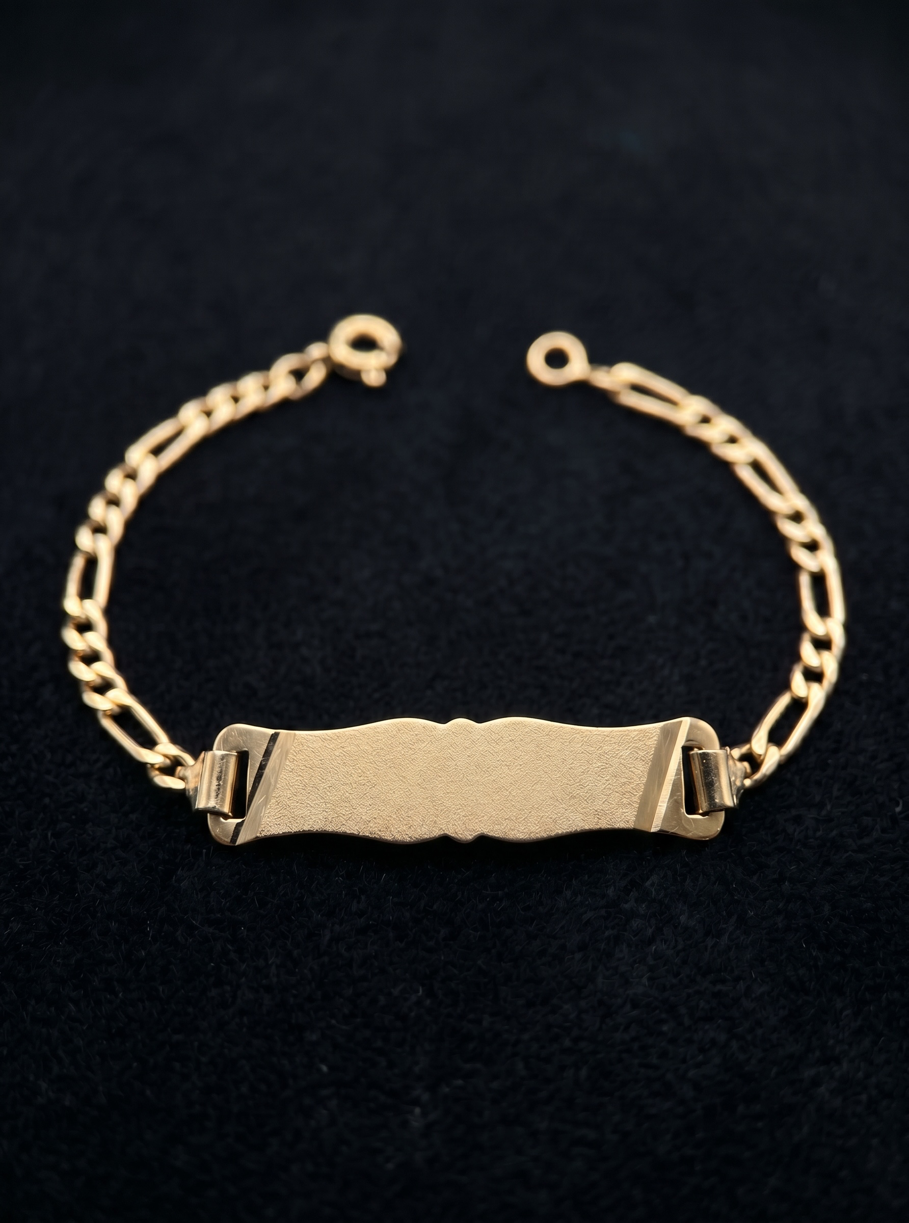 Pulsera P/Grabado Bebé - Oro Rosé