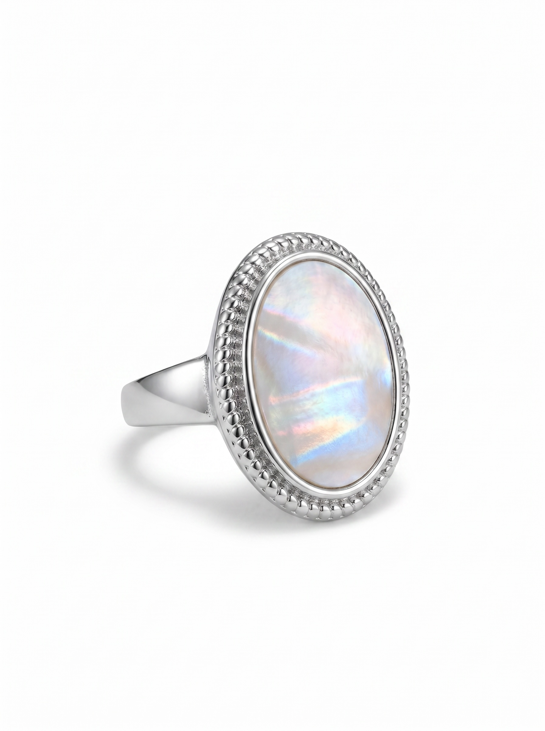 Anillo Oval - Acero