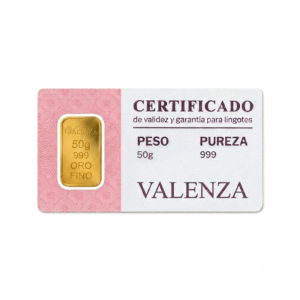Oro 24 Kilates – 50 Gramos