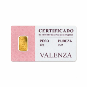 Oro 24 Kilates – 10 Gramos