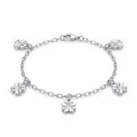 Pulsera Trébol - Plata 925