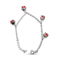 Pulsera vaquitas de san antonio - Plata 925