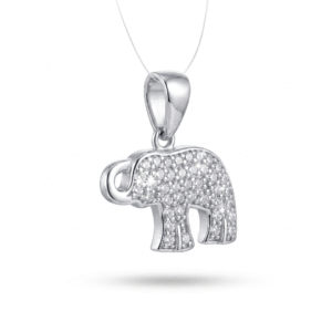 Dije Elefante Cubic - Plata 925