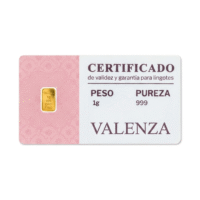 Oro 24 Kilates - 1 Gramo