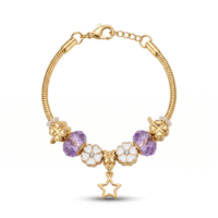 Pulsera Charm - Acero Dorado