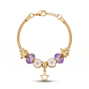 IMG_9027 Pulsera Charm - Acero Dorado